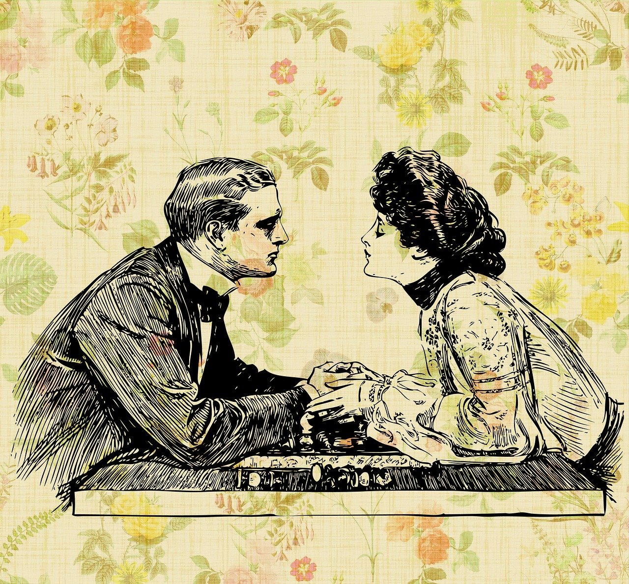 动漫情侣头像,甜蜜世界的一男一女情侣头像集萃